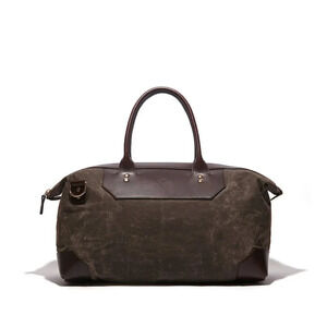 Ernest Alexander Banker's Waxed Canvas Weekend Bag NEW!